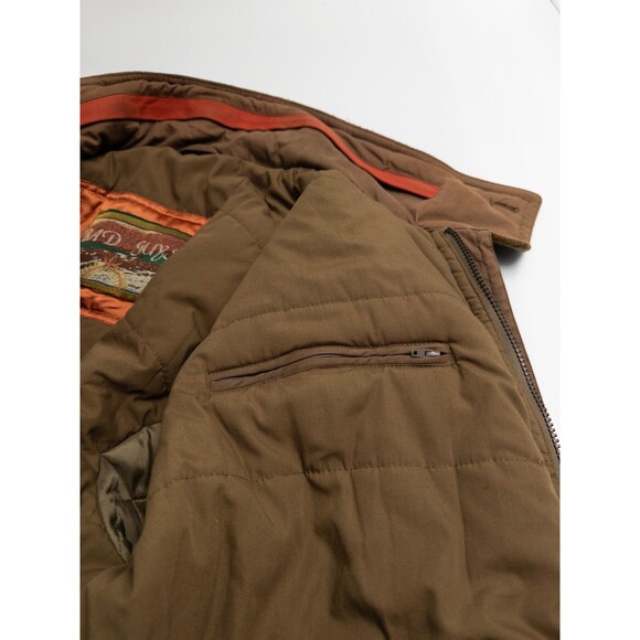 VTG Bad Guys Mens Jacket Brown Bomber Cargo Jacket Size M RN76911‎ - Picture 2 of 11